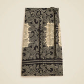 Pleated wrap skirt in paisley scarf print