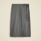 Pleated wrap skirt