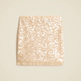 Sequin ruffle-trim mini skirt