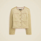 Patch-pocket lady jacket in stretch corduroy