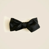 Italian matte satin point bow tie