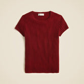 New ribbed featherweight cashmere T-shirt