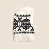 Ribbed Fair Isle balaclava in lambswool