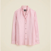 Jules ruffle-collar shirt in striped crepe de chine