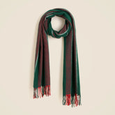 Wool-blend scarf in stripe