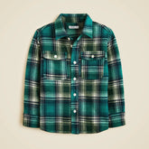 Kids' heavyweight Seaboard soft-knit shirt in plaid
