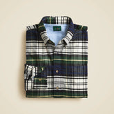 Double-faced brushed cotton oxford overshirt