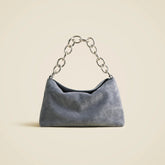 Berkeley small chainlink shoulder bag in suede