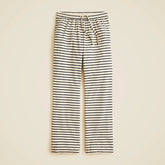 Soft rib wide-leg pant in stripe