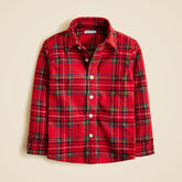 Kids' heavyweight Seaboard soft-knit shirt in Good Tidings plaid