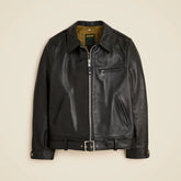 Limited-edition Schott NYC X Wallace & Barnes retro moto jacket in leather