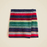 Collection brushed cashmere faux-wrap mini skirt in vintage stripe