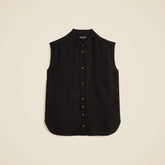 Jules sleeveless tuxedo top