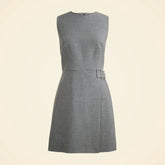 Sheath mini dress with buckle detail