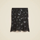 Collection lace-trim skirt with embellishments