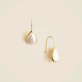Stone teardrop earrings