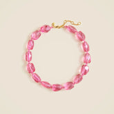 Faceted crystal collar necklace