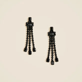 Beaded tassel earrings
