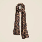 Brushed cashmere scarf in stripe