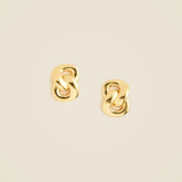 Chainlink stud earrings