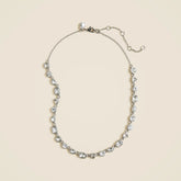 Crystal station necklace