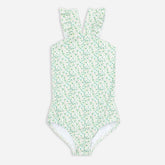 Girls' minnow™ V-neck crossover one-piece