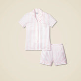 Petite Plume™ women's luxe Pima cotton short set in stripe