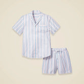 Petite Plume™ men's short set in vintage french stripe