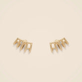 Lady Grey cage clip-on earrings