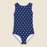 Girls' minnow™ Atlantic dot double-bow one-piece