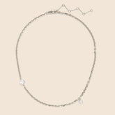 Lady Grey crystal tilt necklace