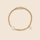 Lady Grey crystal tilt bracelet