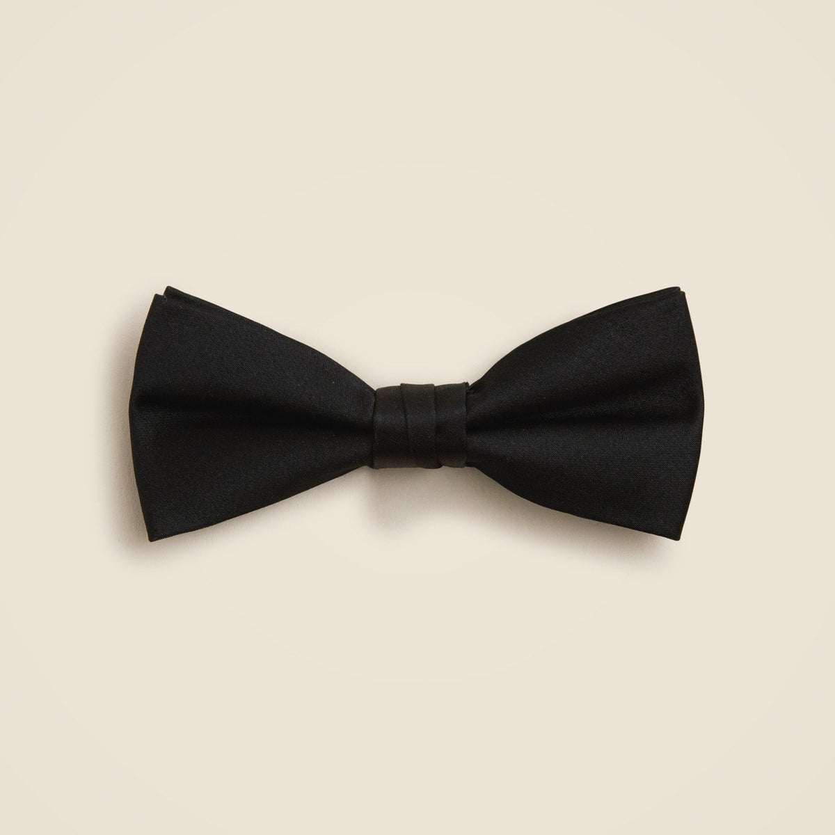 Kids' silk bow tie in black