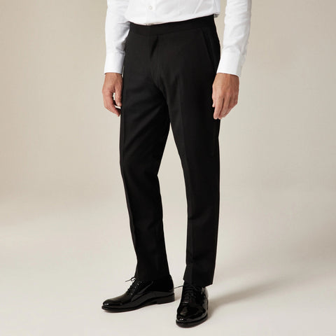Ludlow Slim-fit tuxedo pant in Italian wool