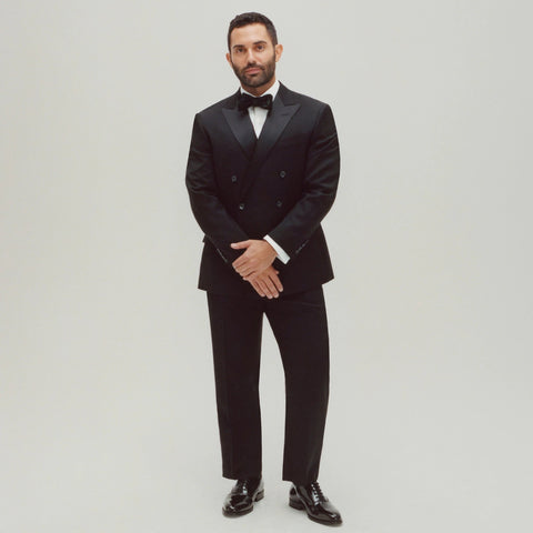 Ludlow Slim-fit tuxedo pant in Italian wool