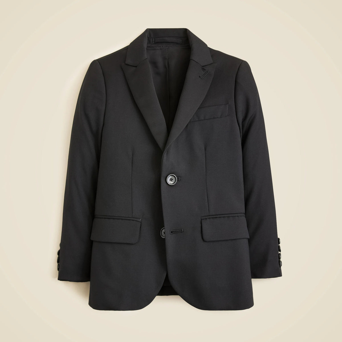 Boys' Ludlow peak-lapel tuxedo jacket in Italian wool