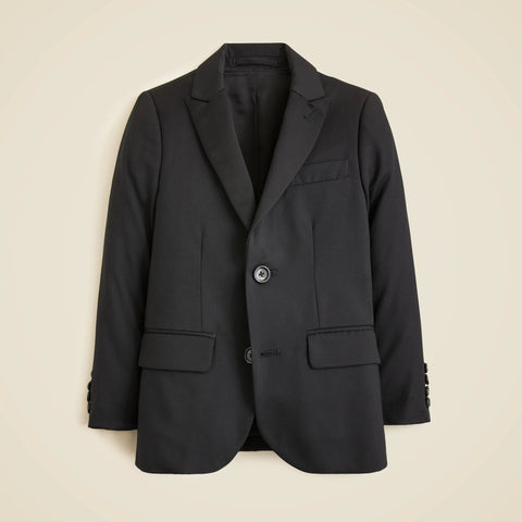 Boys' Ludlow peak-lapel tuxedo jacket in Italian wool