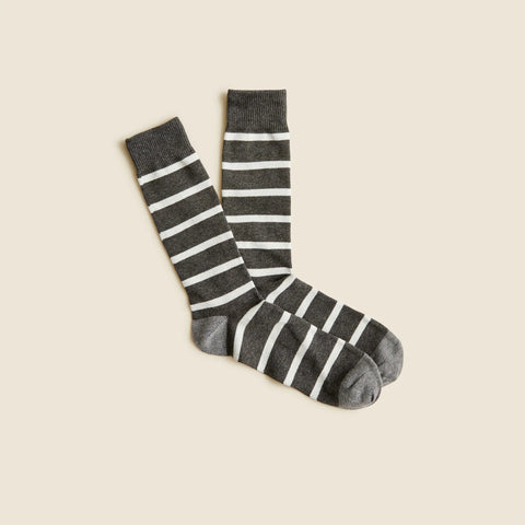 Naval-stripe socks
