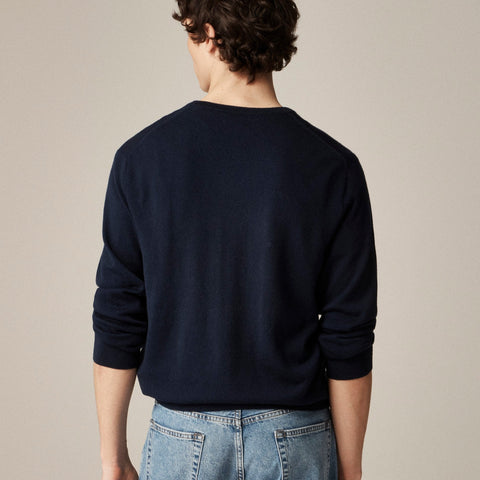 Merino wool V-neck sweater