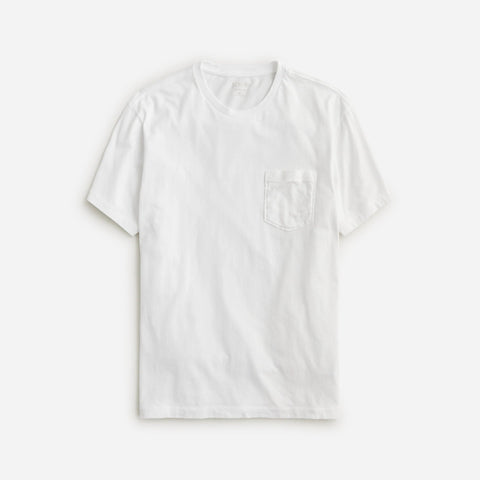 Broken-in short-sleeve pocket T-shirt