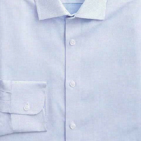 Slim-fit Ludlow Premium fine cotton dress shirt in dobby
