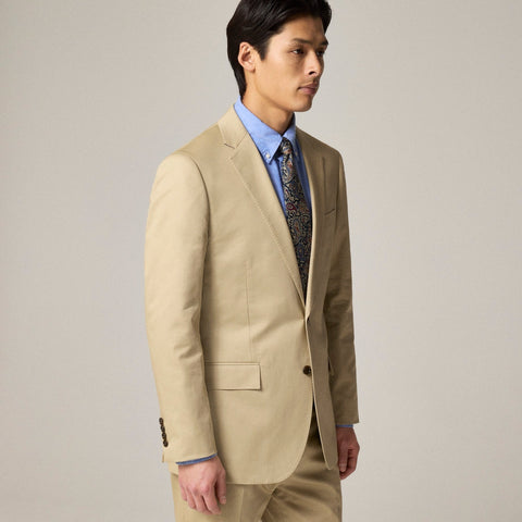Ludlow Slim-fit suit jacket in Italian chino