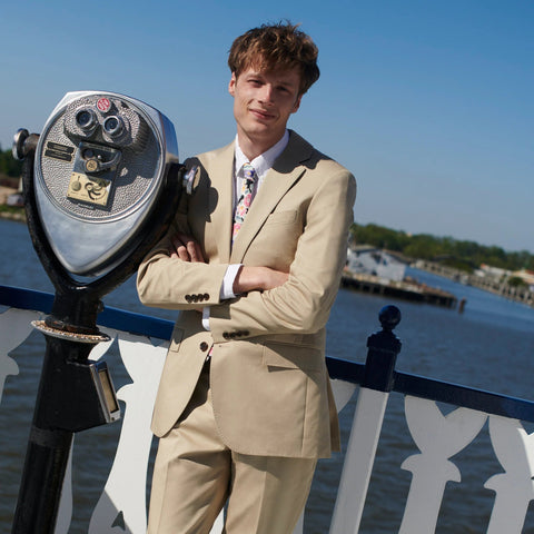 Ludlow Slim-fit suit pant in Italian chino