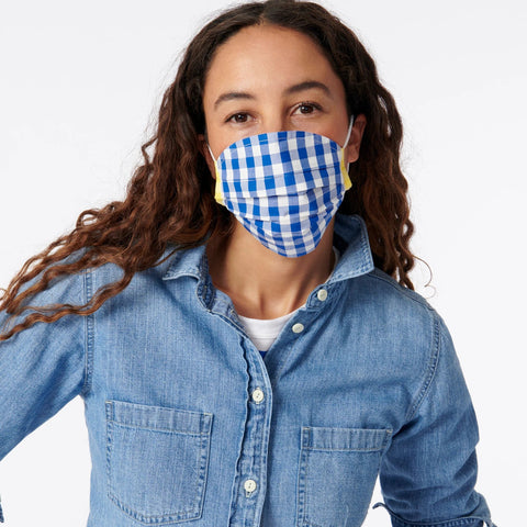 Pack-of-three nonmedical face masks in mixed prints