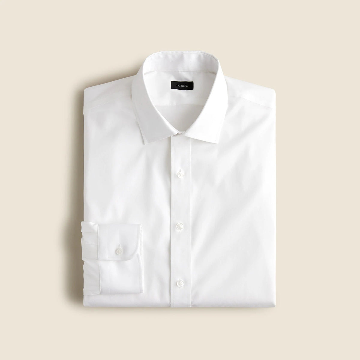 Slim-fit Bowery wrinkle-free stretch cotton shirt with spread collar