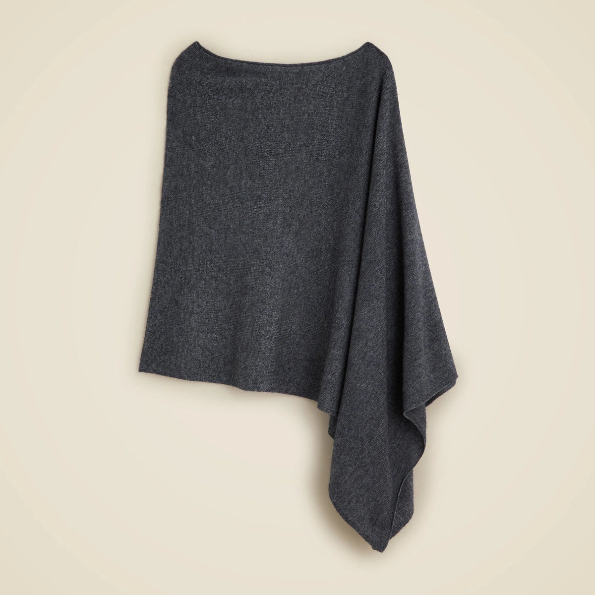 Cashmere-wool blend poncho