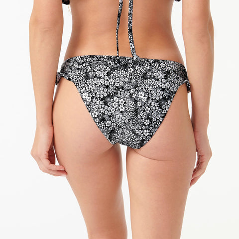Ruffle bikini bottom in valley floral