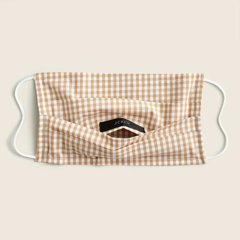 Pack-of-three nonmedical face masks in checks and stripes