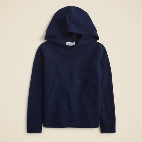 Kids' cashmere pullover hoodie