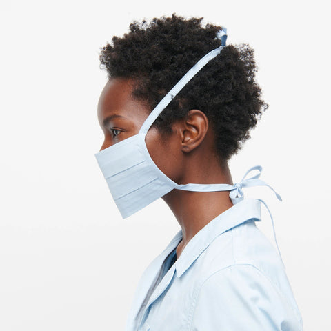 Three-pack nonmedical tie-back face masks